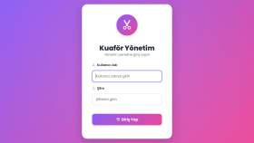 Kuaför Salon Yönetim Sistemi — yönetim paneli